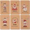 Best Paper Greetings 36 Pack Kraft Cute Christmas Greeting Cards with Envelopes, 4x6 Bulk Holiday Cards for Xmas Winter Holiday Season, 6 Red White Festive Designs